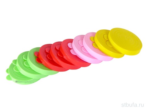 Крышка 16 для закрывания п/э цветная упаковка 10шт