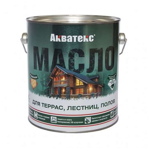 Акватекс-Масло для террас, лестниц, полов бесцвет. 0.75л