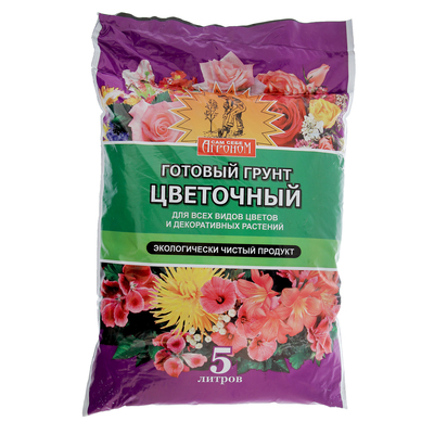 Грунт АГРОНОМ цветочный 5л