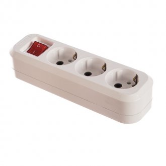 Колодка "Универсал" 3-м с выкл. с/з S303