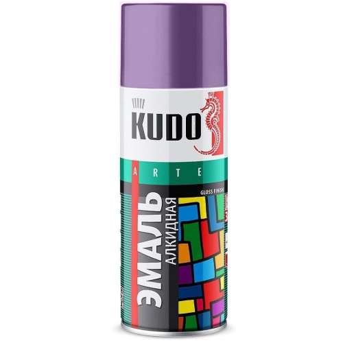 Эмаль 92 аэрозольная универсальная KUDO Фиолетовая 520 мл