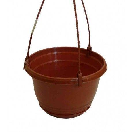 Кашпо подвесное Глория с поддоном 3,3л терракот