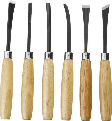 Набор STAYER Резцы фигурные, с деревянной ручкой, 6шт 1832-Н6