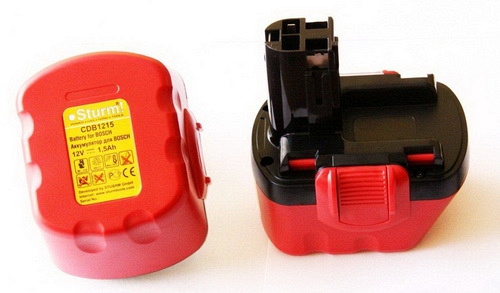 Аккумулятор STURM для BOSCH 12В, 1,5 Ач CDB1215