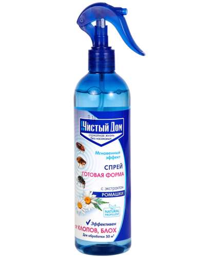 Спрей от мух и ос ЧИСТЫЙ ДОМ 400мл с распылителем