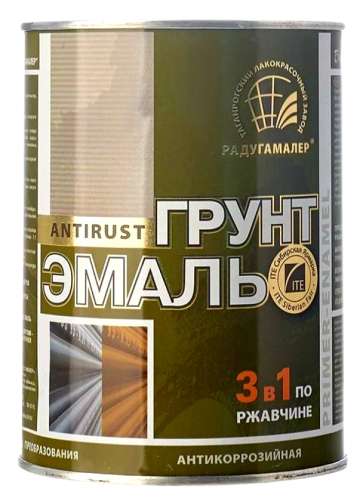 Грунт-эмаль  4 Коричневая Радуга 0,9 кг 3в1