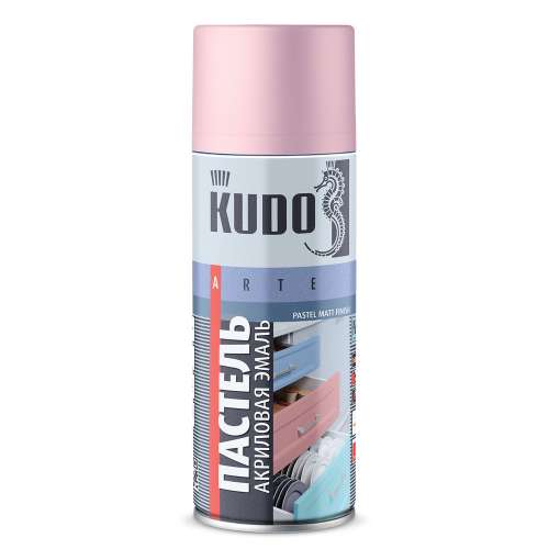 Эмаль 91 аэрозольная универсальная KUDO Розовая 520 мл
