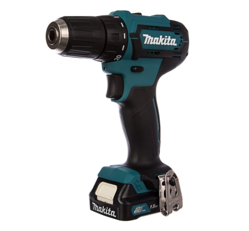 Дрель аккумуляторная Makita DF333DWYE, 12B, 2акк*1,5Ач, Li-Lon, БЗП-10мм,0-450/1700об/м,30/14Нм)