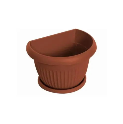Горшок настенный Ливия 3,6л глина/терракот с подстав.