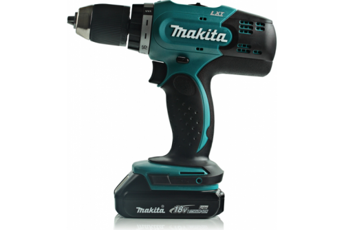 Дрель-шуруповерт аккум. Makita DDF453SYE (18В, 2*1,5Ач, LiIon, БЗП 13мм, 0-400/1300об/мин,1,8кг)