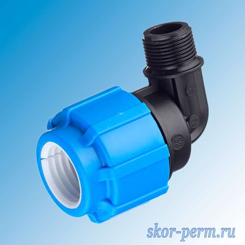 ПНД Угольник 32х3/4" НР