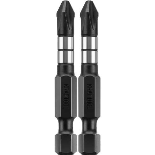 Бита 2 PZ2 50мм KRAFTOOL"Impact Pro" 26193-2-50-S10