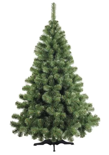 Ель новогодняя 180см, Зеленая со снежком, 255 веток 180-82