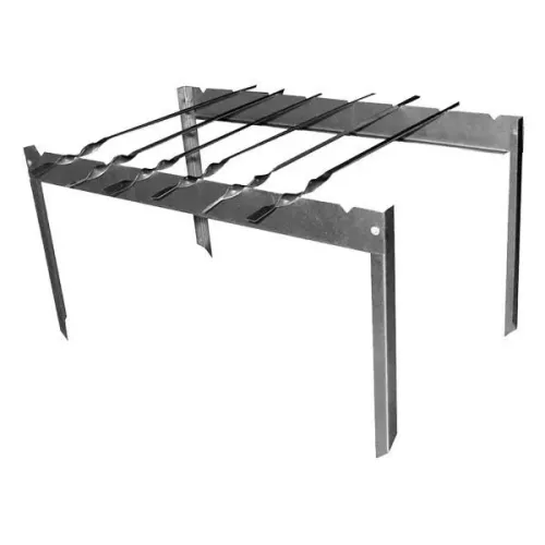 Подставка костровая с шампурами (6шт)