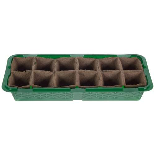 Парник-мини д/рассады 28 ячеек 36х22 (дно+крышка) зеленый