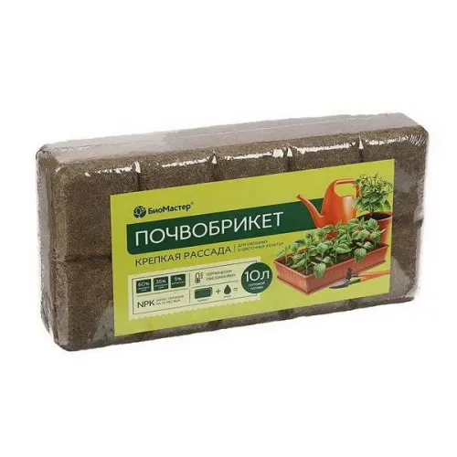 Почвобрикет Крепкая рассада 10л