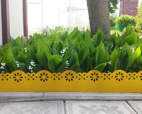 Лента бордюрная фигурная 20см - 9м зеленая Агроном