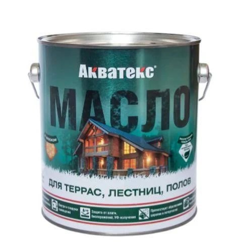 Акватекс-Масло для террас, лестниц, полов бесцвет. 2,5л