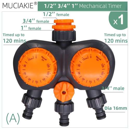 Таймер для полива механич. до 2-х часов YM202