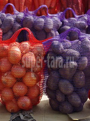 Мешки-сетки д/овощей 25х39см (цветная) до 5кг (10шт)