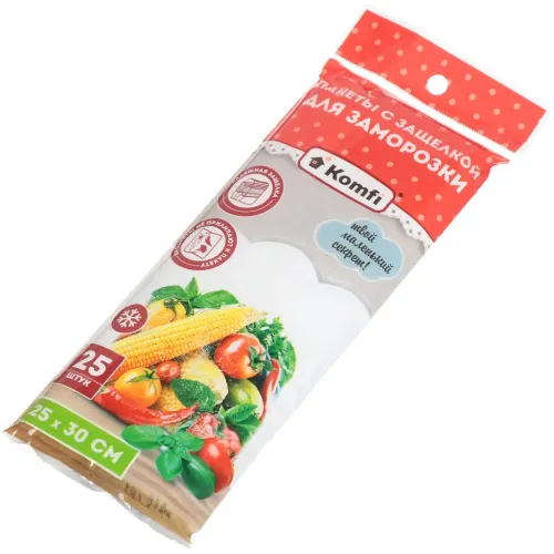Пакеты для завтраков 18х25см (25шт) Komfi