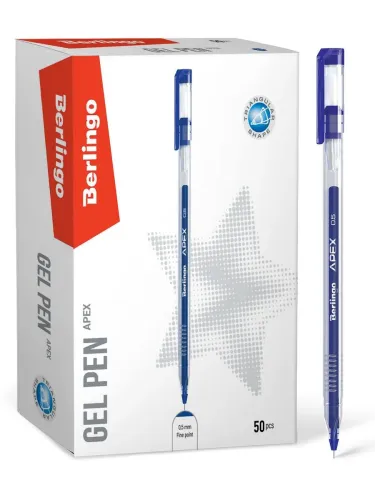 Ручка гелевая синяя 614-001