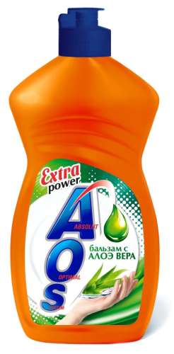 Средство д/посуды AOS Бальзам с алоэ вера 450мл