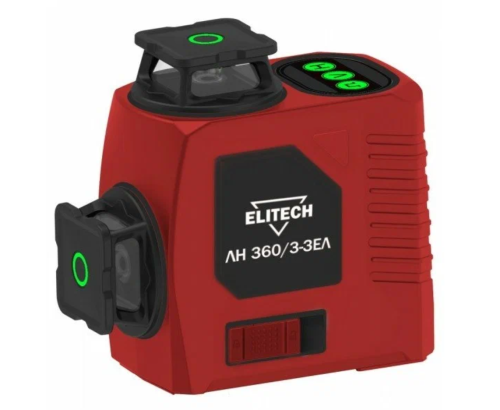 Нивелир лазер ЛН 3-ЗЕЛ Промо Е0306.014.00 зел,2*1,5В(АА) ELITECH 200568