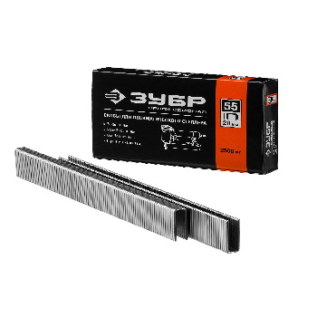 Скобы 30 ЗУБР тип 55 тонкие, широкие 31855-30