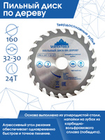 Диск пильный по дереву 160х20/16 36 зуб 5303161